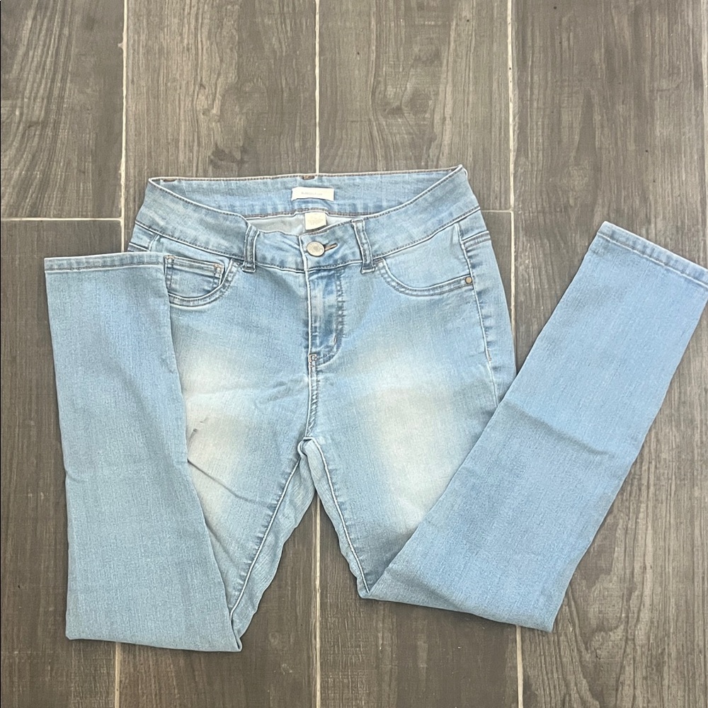 Blue Asphalt Light Wash Skinny Jeans